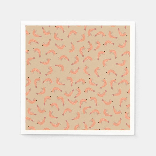 Serviette En Papier Baby shower de crevettes (Devant)