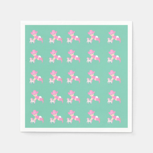 Serviette En Papier Baby shower De Femme Ou Serviettes D'Anniversaire (Devant)