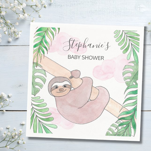 Serviette En Papier Baby shower de fentes souriantes (Créateur téléchargé)