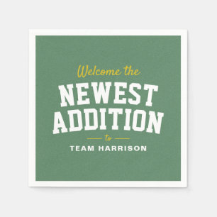 Serviette En Papier Baby shower de football mignon tailgate personnali