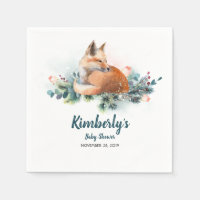 Baby shower de Fox Woodland