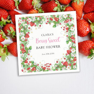 Serviette En Papier Baby shower de fraises Berry Sweet Napkins