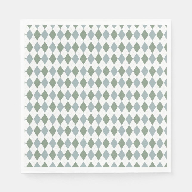Serviette En Papier Baby shower de golf moderne Motif Jacquard (Devant)