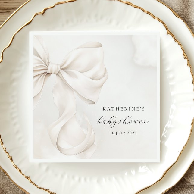 Serviette En Papier Baby shower de la courbe neutre par sexe (Créateur téléchargé)