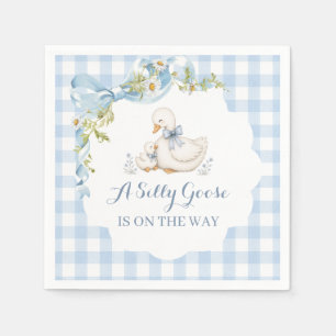 Serviette En Papier Baby Shower de la Oie Ridicule Vintage Daisy