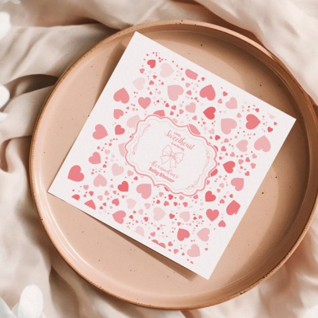 Serviette En Papier Baby shower de la Saint Valentin (Créateur téléchargé)
