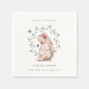 Serviette En Papier Baby shower de liage pour femmes élégantes