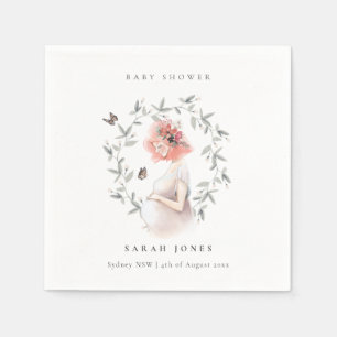 Serviette En Papier Baby shower de liage pour femmes élégantes