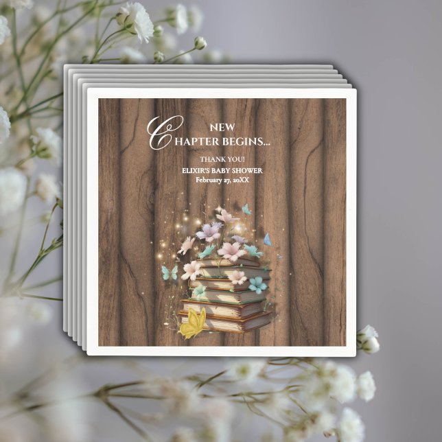 Serviette En Papier Baby shower de livres de contes magiques russes (Créateur téléchargé)