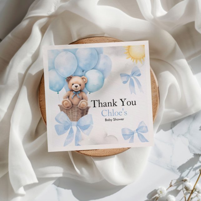 Serviette En Papier Baby shower de l'ours (Créateur téléchargé)
