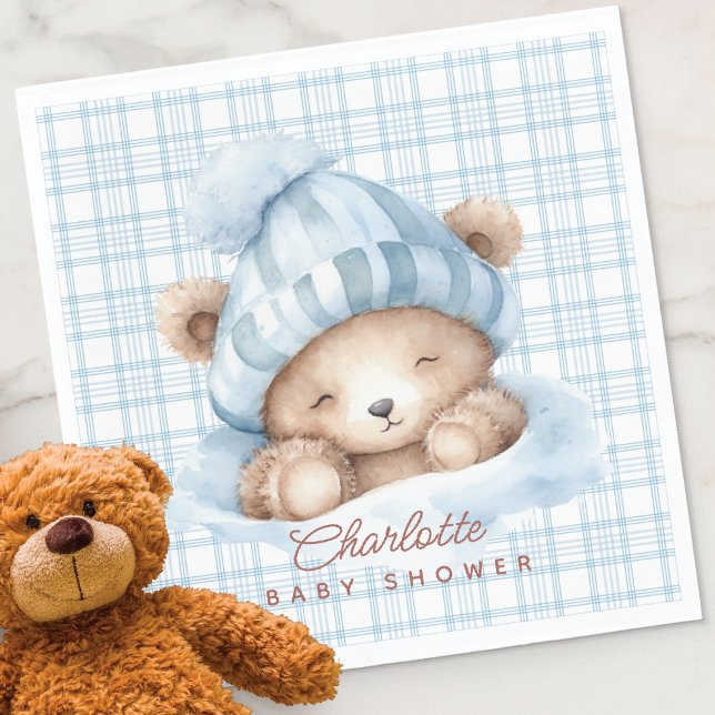 Serviette En Papier Baby shower de l'ours de bascule (Créateur téléchargé)