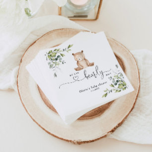 Serviette En Papier Baby shower de l'ours Eucalyptus