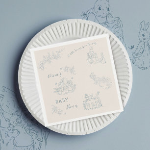 Serviette En Papier Baby shower de maman de Peter Rabbit