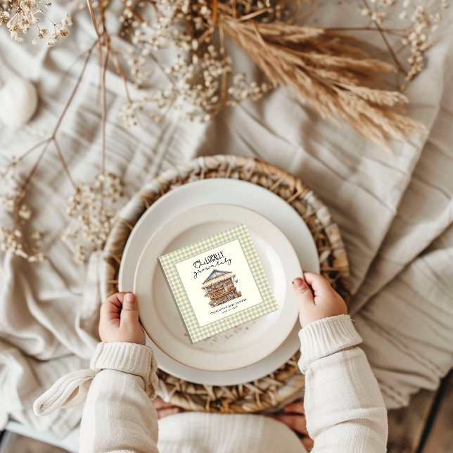 Serviette En Papier Baby shower de marché des fermiers cultivés locale (Locally Grown Baby
Baby Shower Paper Napkin
)