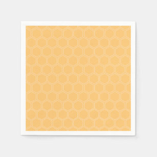 Serviette En Papier Baby shower de Motif de nid d'abeille