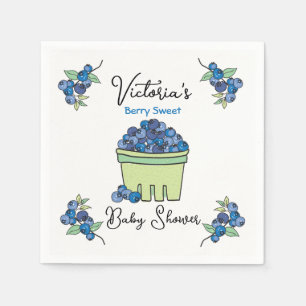 Serviette En Papier Baby shower de panier de fruits doux Berry