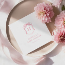 Baby shower de poitrine rose