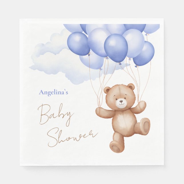 Serviette En Papier Baby shower de serviette en papier. (Devant)