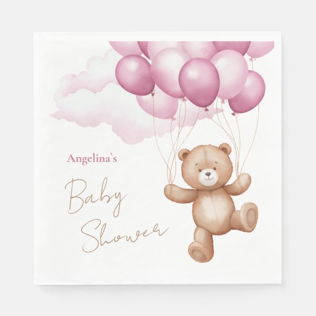 Serviette En Papier Baby shower de serviette en papier. (Devant)