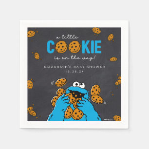 Serviette En Papier Baby shower de tableau noir Monster Cookies