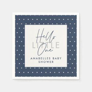 Serviette En Papier Baby shower de typographie moderne bonjour petit u