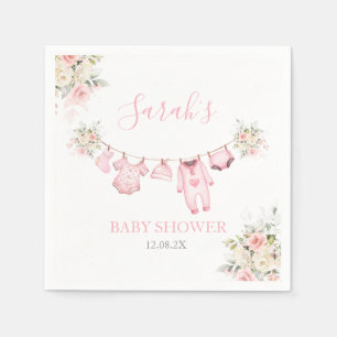 Serviette En Papier Baby shower de vêtements pour bébés filles