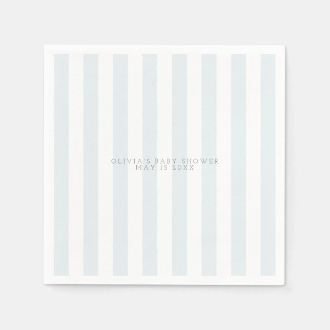 Serviette En Papier Baby shower de voiturette de golf bleu (Devant)