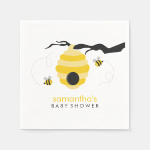 Serviette En Papier Baby shower des abeilles