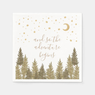 Serviette En Papier Baby shower des bois