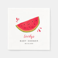 Baby shower d'été de la pastèque rouge douce