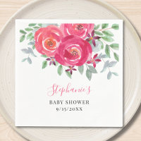 Baby shower d'Eucalyptus rose