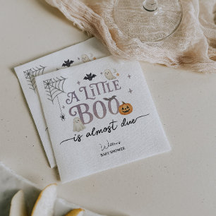 Serviette En Papier Baby shower d'Halloween de Little Boo