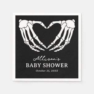 Serviette En Papier Baby shower d'Halloween squelette