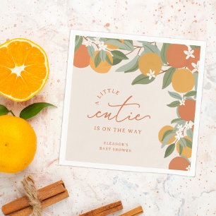 Serviette En Papier Baby shower d'Oranges de Citrus Little Cutie
