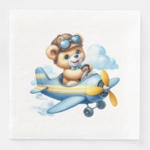 Baby shower d'ours en peluche volant