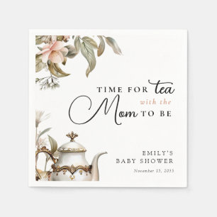 Serviette En Papier Baby-Shower élégant pour une tasse de thé