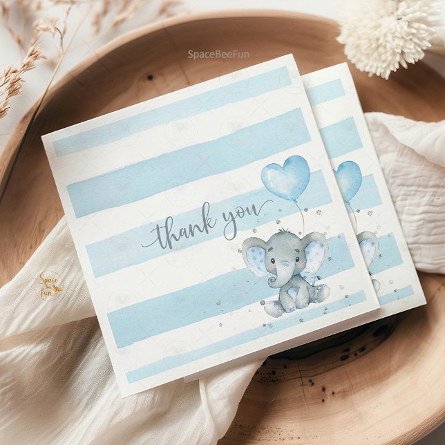 Serviette En Papier Baby shower Elephant Safari (Elephant Safari Baby Shower Invitation Elephant Safari Baby Shower Invitation Boy Planning a baby sh)