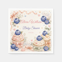 Baby Shower Fantaisiste aux Bleuets