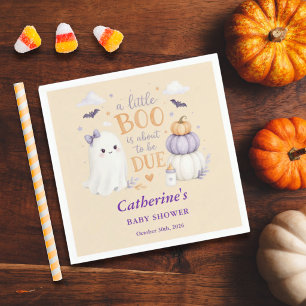 Serviette En Papier Baby Shower Fantôme d'Halloween Little Boo