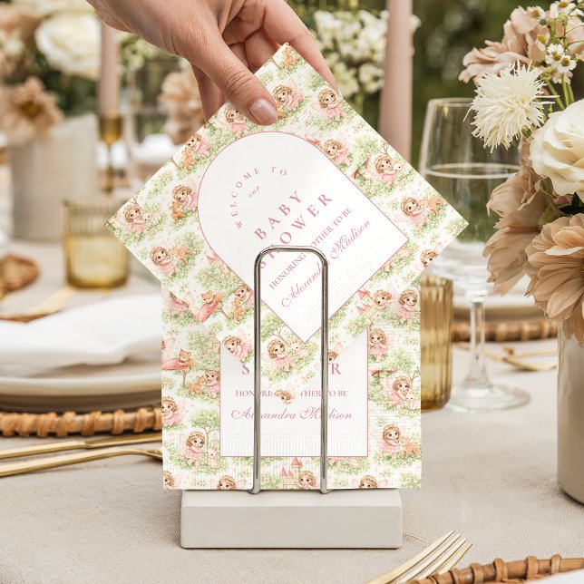 Serviette En Papier Baby Shower Fée Capricieuse (Créateur téléchargé)