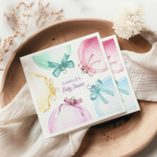 Serviette En Papier Baby shower Fille de Noël