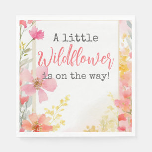 Serviette En Papier Baby shower Floral Petit Fleur sauvage Fleur de Pê