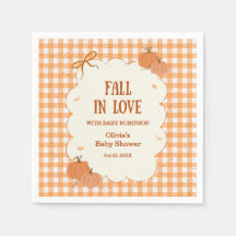 Baby Shower Gingham Automnal Coup de Foudre
