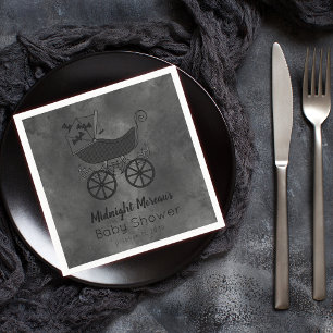 Serviette En Papier Baby shower gothique Vintage à chaudière
