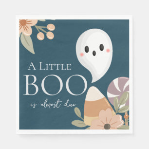 Serviette En Papier Baby Shower Halloween Bohème Bébé Fantôme Sarcelle