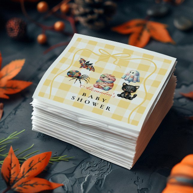 Serviette En Papier Baby Shower Halloween Patchwork Cosy (Créateur téléchargé)