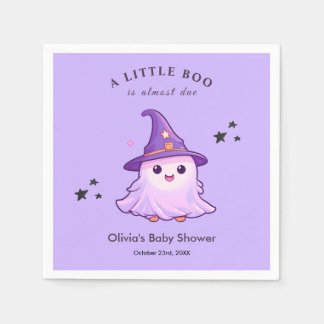 Serviette En Papier Baby Shower Halloween Violet Un Petit Chou Hallowe