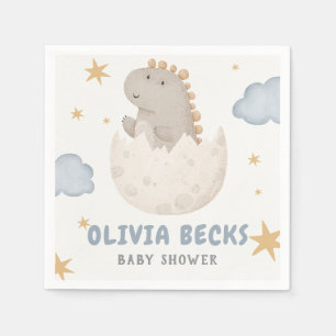 Serviette En Papier Baby shower illustratif Pastel Watercolor