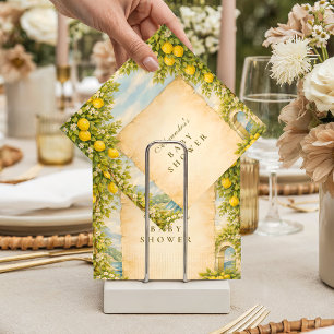 Serviette En Papier Baby Shower Jardin de Citrons Italien