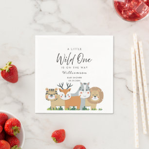 Serviette En Papier Baby shower Jungle Safari